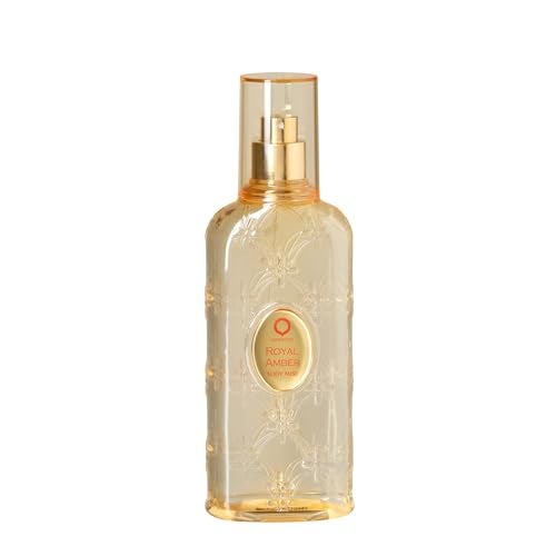 Orientica Luxury Royal Amber Body Mist 8 Oz 236ml Bergamot Green Melon Pineapple Gourmand Amber Woody Vanilla Musk Arabic Perfume for Men Women - Image 1