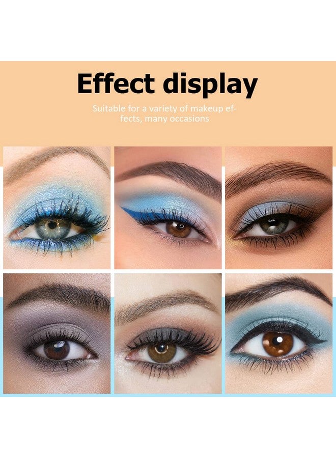 CAKAILA 9 Color Eyeshadow Palette Makeup Matte And Glitter Blue Brown Gray Nude Neutral Warm And Cool Eye Pallet Highly Pigmented Long Lasting Waterproof No Fading Glitter Eye Shadow Vegan,Cruelty Free  - Image 3