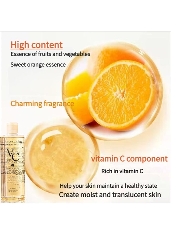 DayWins 500ML VC Toner Korean, Vc Toner Intensive Whitening,Vitamin C Moisturizing Toners, Refreshing Texture Minimizes Pores u0026 Soothes Dry Enhance Skin Elasticity - Image 5