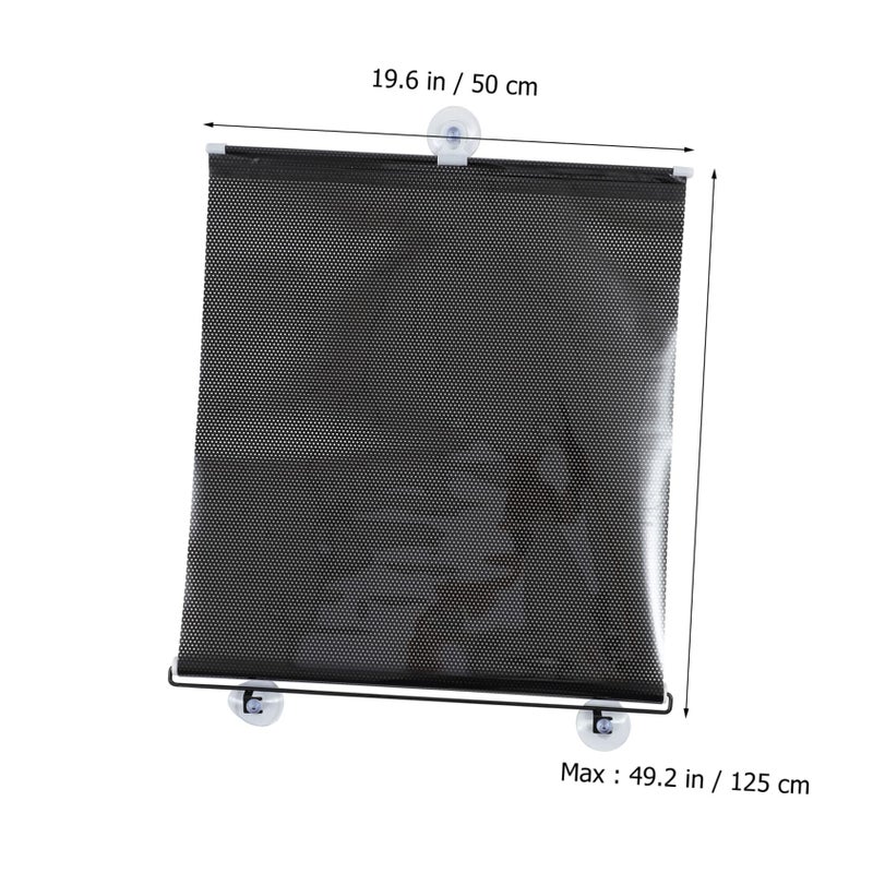 Blackout Sunshade Curtain with Suction Cups for French Doors and Roof Windows Portable Lightweight - Image 4