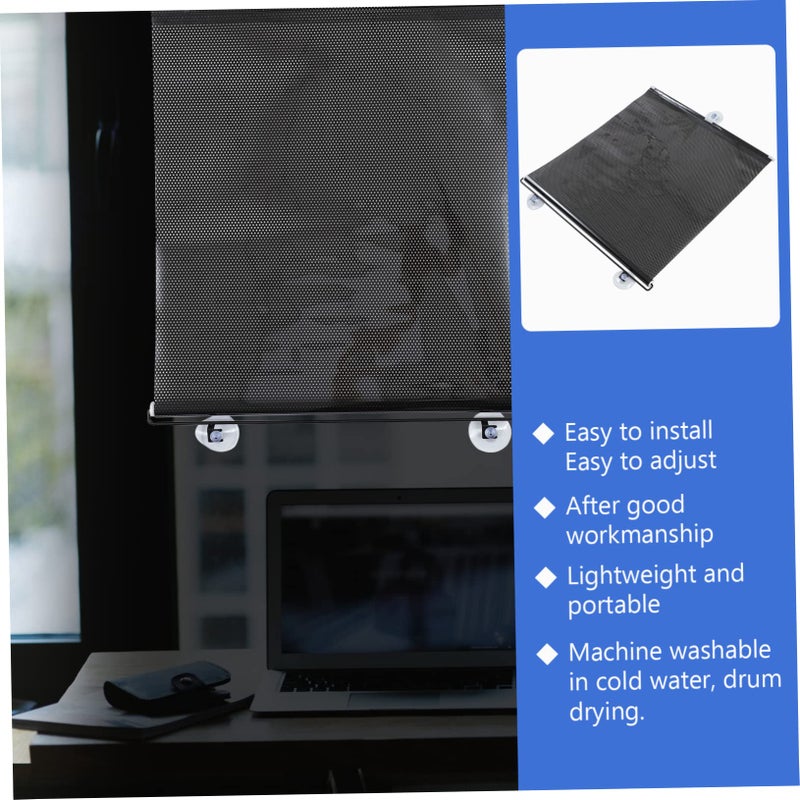Blackout Sunshade Curtain with Suction Cups for French Doors and Roof Windows Portable Lightweight - Image 5