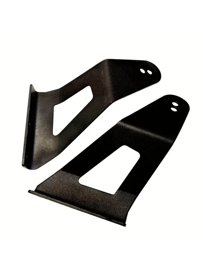 Black All Metal Light Bar Brackets with Foam Pads for 52 Inch Curved Bars 2 Pairs - Image 3