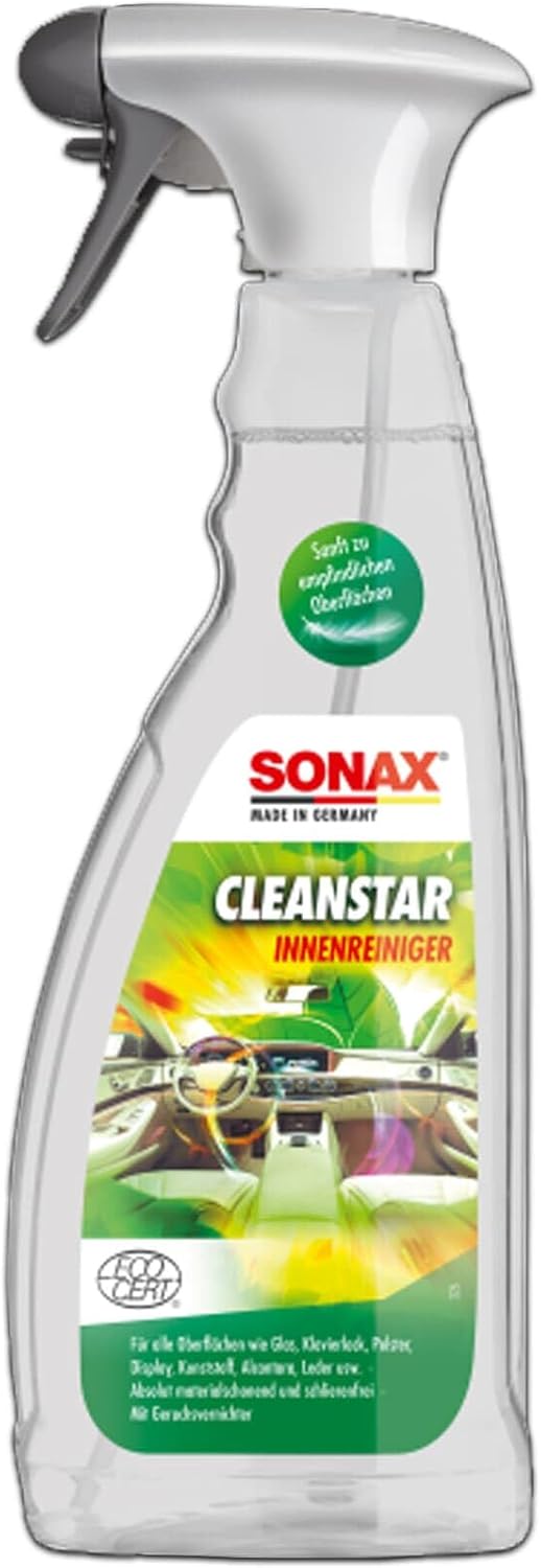 SONAX منظف داخلي SONAX CleanStar (750 مل) - منظف عالمي لأسطح السيارات - Image 1