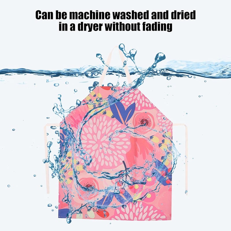 klarako Waterproof Nail Art Apron,Oil Stain Resistant Cosmetics Apron,Soft Fabric Kitchen Apron Antifouling Unisex Working Apron With Adjustable Neckband - Image 3