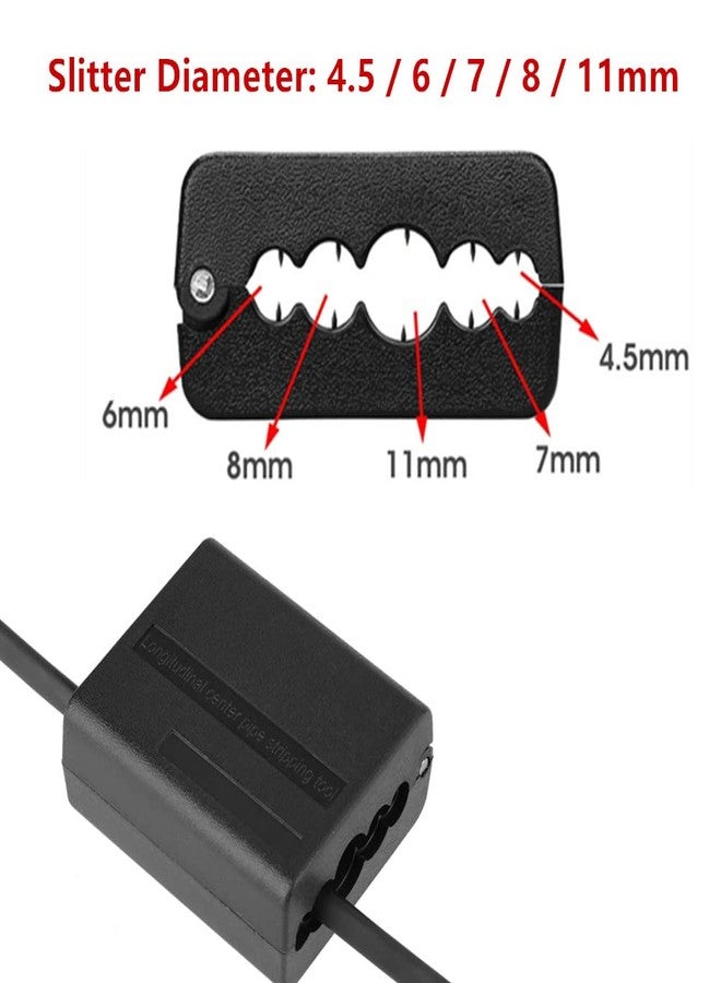 Walfront Cable Tube Slitter Fiber Optic Mid Span Cable Cutting Tool Jacket Tube Slitter Loose Tube Buffer Tube Stripper 6.5 x 5.5cm / 2.5 x 2.2inch Slitter Diameter 4.5/6 / 7/8 / 11mm - Image 4