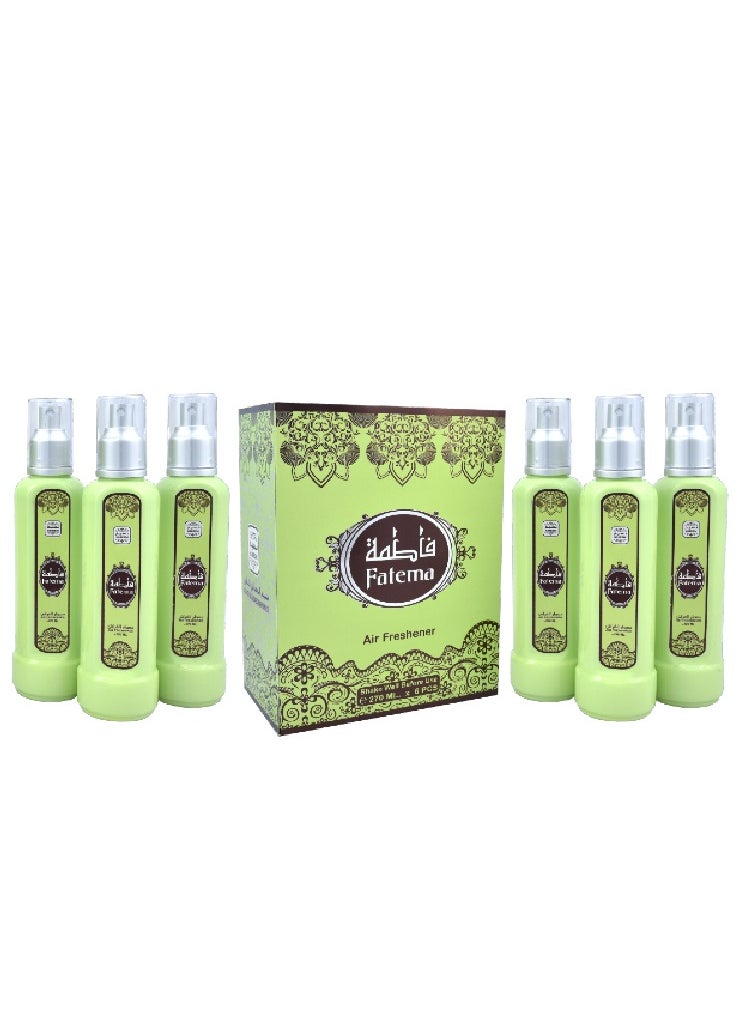 Naseem Fatema Air Freshener 270 ml 6pcs Set - Long Lasting Elegant Fragrance for Home, Office, Car, and Special Events - Refreshing Scent Perfect for Any Occasion 