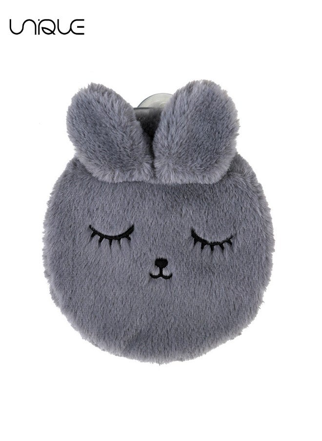 Unique - Hot Water Bottle with Cover,Rabbit Hot Water Bottles,Hot Water Bottle for Neck and Shoulder Quick Pain Relief Comfort for Arthritis, Headaches,Hot and Cold Therapy - Image 1