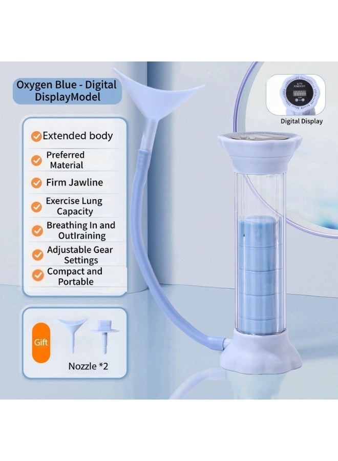 SKT Shiketro 2026 New Digital Display Breathing Trainer, Five-Ball Incentive Spiral Meter, Adjustable Spiral Capacity and Abdominal Muscle Trainer, Suitable for Adults and Children, Portable Home Respiratory Rehabilitation Device - Image 2