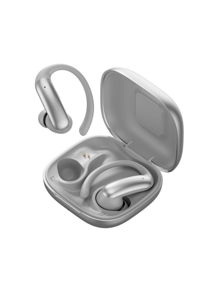 Qiwa- M145 True Wireless Earbuds, Open-Ear Bluetooth 6.0 Headphones, Stereo Surround Sound, 4-Microphone ENC Clear Calls, Bone Conduction Bluetooth Earbuds with Touch Control, IPX6 Waterproof TWS, Lightweight Ear Tips - Image 2