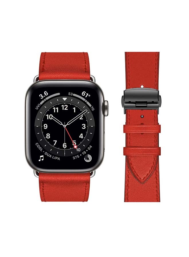 بيرفيي سوار بديل لساعة أبل سلسلة 6/SE/5/4/3/2/1 أحمر سوبريم - Image 2
