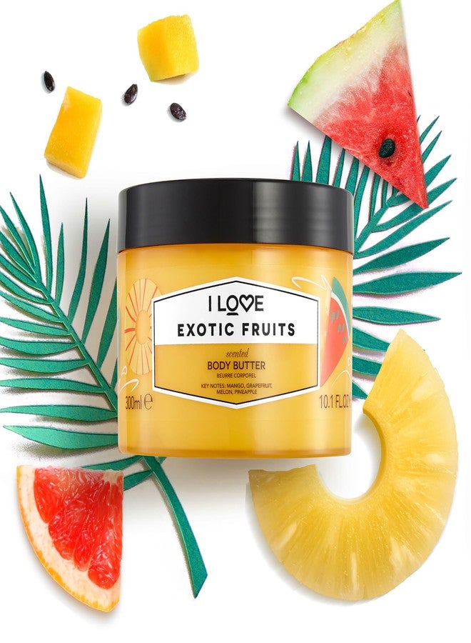 I Love Exotic Fruit Scented Body Butter - Hydrating Body Butter for Dry Skin - Vitamin E and Aloe Vera - Shea Butter and Coconut Oil - 10.1 oz - Image 2