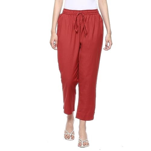 BIBA Women Solid Bottom WEAR(Bottom W19621_Rust_S) - Image 1