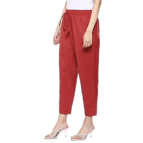 BIBA Women Solid Bottom WEAR(Bottom W19621_Rust_S) - Image 2