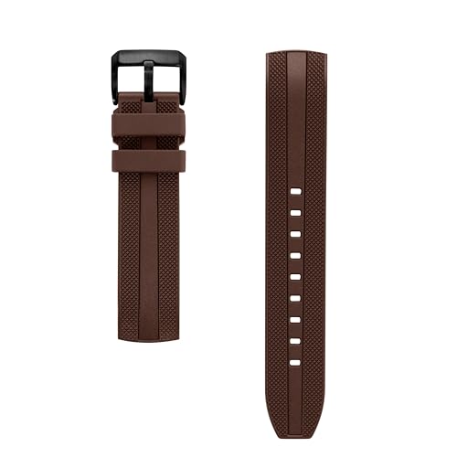 INO Design StrapXPro(SPX1C) 20mm Watch Bands Men's Rubber Curved-End Watch Strap Replacement for Seiko Prospex 62MAS Modern Reinterpretation SPB/SBDC Series & Limited Edition Series Dive Watches SPB143, SPB239, SBDC103, SPB421,SLA067, etc. (Dark Brown) - Image 2
