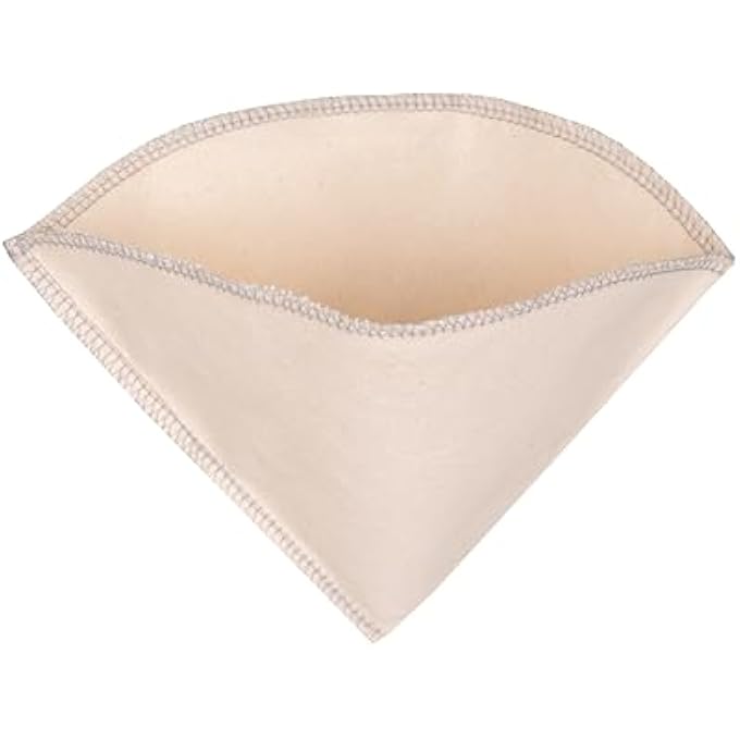 Hell Blues Reusable Organic Cotton Pourover Cone Filters For V60 Hario  Pour Over Coffee Filter Maker Cup Glass Ceramic Plastic Dripper No4 Cone 812 Cups - Image 5