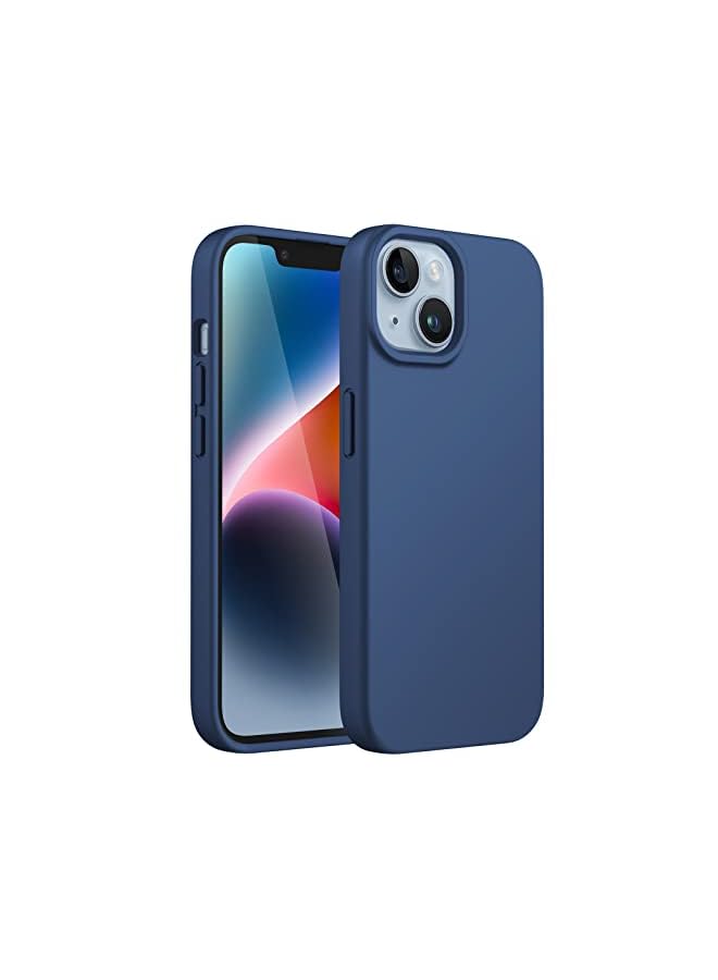 Jetech Silicone Case For Iphone 14 Plus 6.7-Inch, Silky-Soft Touch Full-Body Protective Phone Case, Shockproof Cover With Microfiber Lining (Cobalt Blue) - Image 2