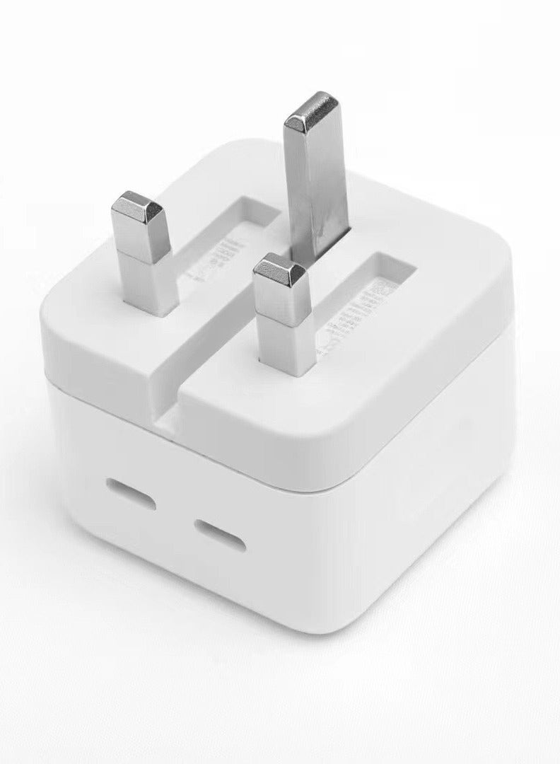 general iPhone 35W USB C Fast Charging Power Adapter, Fast Charging Type C Wall Charger, Fast PD 35W Charger Plug for  Plus/14 series/13/12/11series,iPad,Mac,AirPods White - Image 1