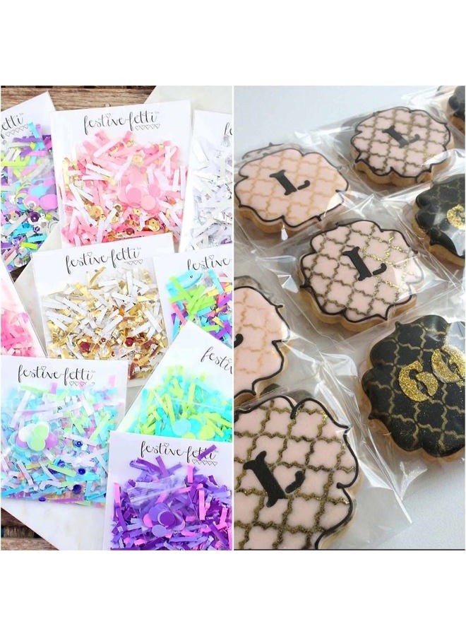 MIVIDE 1000PCS 5.5x7.5inch Self Adhesive Clear Plastic Bag, Clear Cello Bags, Clear Resealable Cellophane Bags for Cookies, Bakery, Snack, Gift Wrapping, Candy, Cards, Envelopes, Candle, Jewelry - Image 5