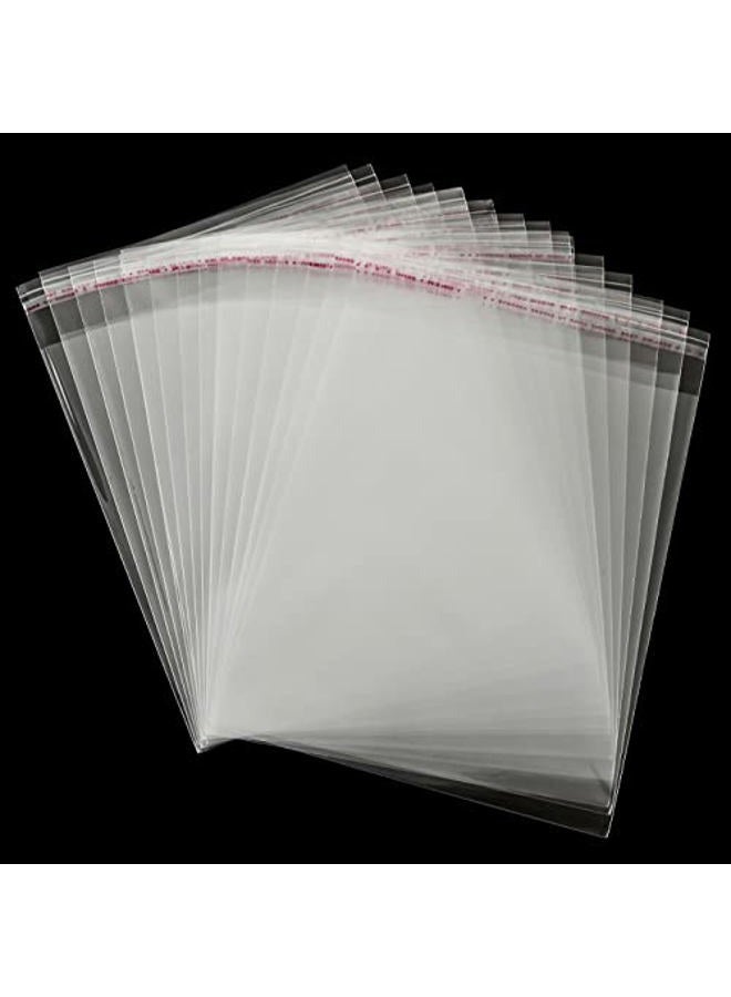 MIVIDE 1000PCS 5.5x7.5inch Self Adhesive Clear Plastic Bag, Clear Cello Bags, Clear Resealable Cellophane Bags for Cookies, Bakery, Snack, Gift Wrapping, Candy, Cards, Envelopes, Candle, Jewelry - Image 1