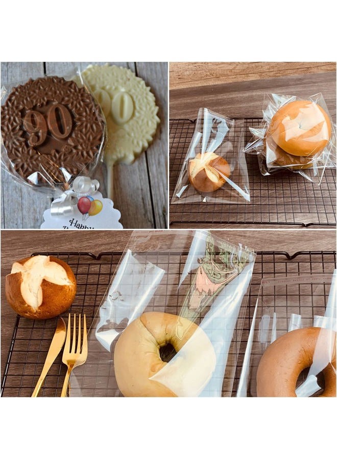 MIVIDE 1000PCS 5.5x7.5inch Self Adhesive Clear Plastic Bag, Clear Cello Bags, Clear Resealable Cellophane Bags for Cookies, Bakery, Snack, Gift Wrapping, Candy, Cards, Envelopes, Candle, Jewelry - Image 4