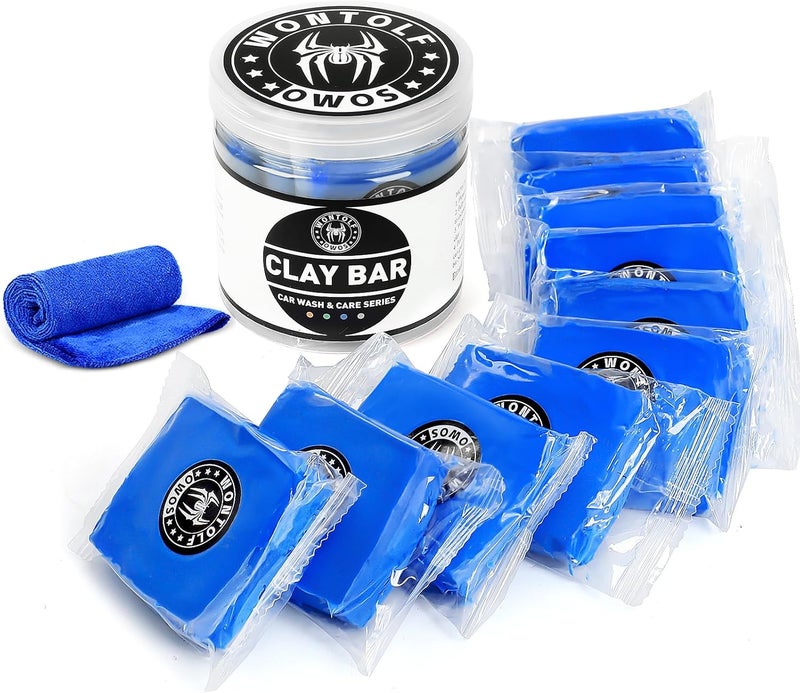 Wontolf 10 Pack Clay Bars Auto Detailing Premium Grade Magic Clay Bar Kit Car Detailing Kit with Washing and Adsorption Capacity for Car Detailing Car Wash Clean 10x50g - Image 1