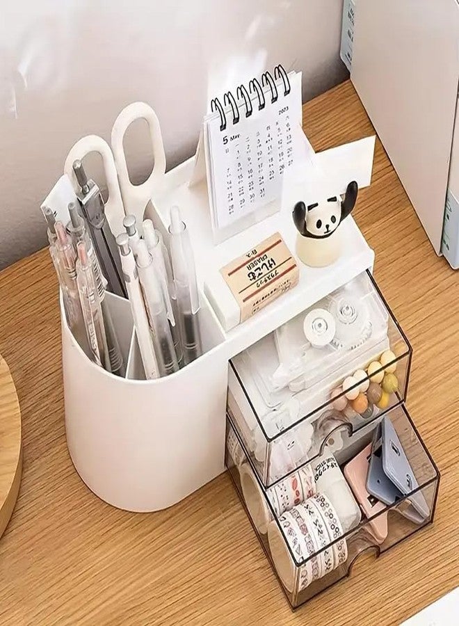 INNAXA 2026 Desk Calendar Mini Monthly Calendar 13 Months Standing Flip Calendar for Home Office Black (Brown) - Image 2