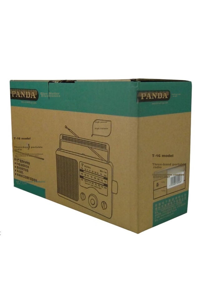 Panda T-16 Traditional Large Desktop Three-band Full-band Frequency Radio, Elderly Semiconductor Dry Battery Ac/dc Radio, Car Backup (upgraded Version) - Image 4