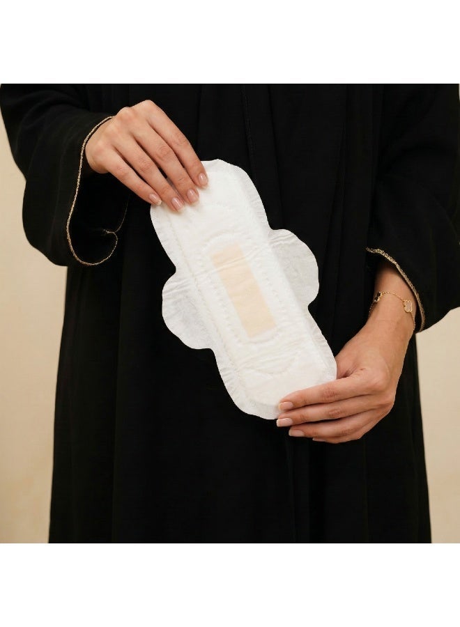 يوم لطيف فوط صحية نباتية 100% عضوية، عادية، للاستخدام النهاري، مزودة بشريط أنيون بالأشعة تحت الحمراء البعيدة (FAR-IR) - 10 قطع، 240 مم - Image 2