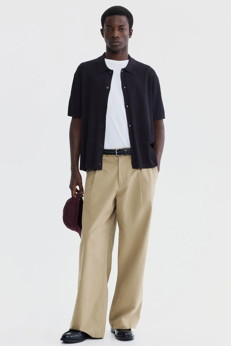 اتش اند ام تي-شيرت بولو بقصة عادية