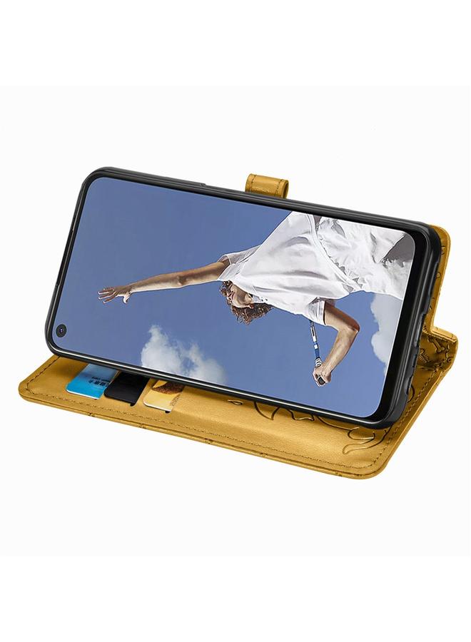 S-TOP Case For OPPO A52/A72/A92 Cute Cat and Dog Embossed Horizontal Flip Leather Case with Bracket / Card Slot / Wallet / Lanyard - Image 3