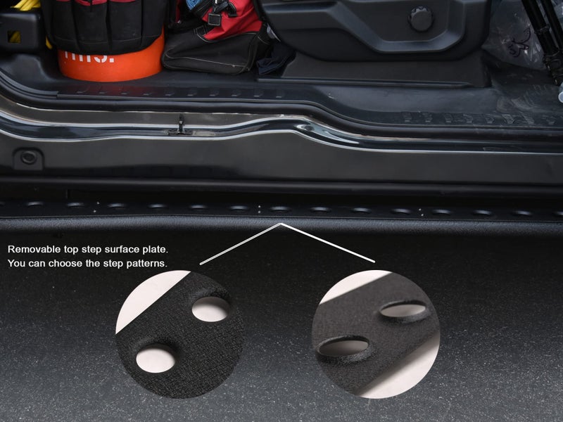 Armordillo RS Series Running Boards|Compatible with 2019-2023 Chevy Silverado GMC Sierra 1500/2020-2023 2500 3500 Crew Cab|8702079|Textured Black|Side Step Bars - Image 4