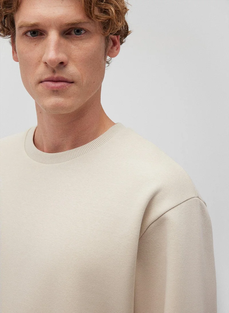 مافي سويت شيرت بيج أساسي بياقة دائرية