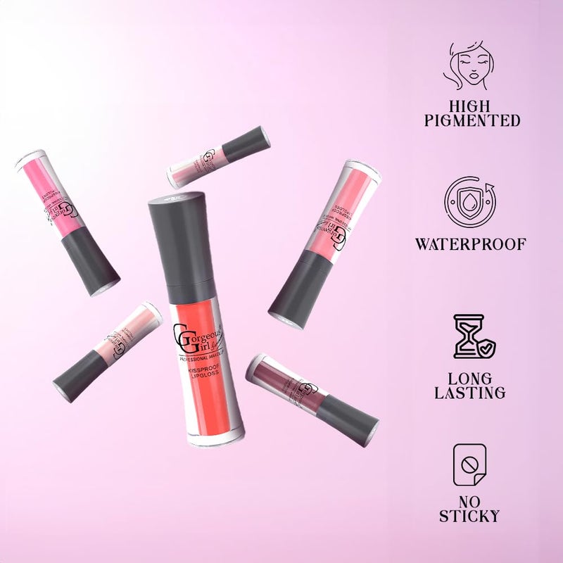 Gorgeous Girl Gorgeous Girl Makeup Kiss Proof Lip Gloss Liquid Lipstick for women Long Lasting Intense Colour Matte Look Upto 16 HR Transfer Smudge Proof Lipstick Shade 326 - Image 4