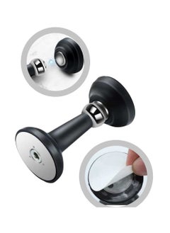 Excefore 2 Pcs Home Magnetic Door Stop, Decorative Matte Black Self-Adhesive Door Holder, Noise Reduction Silicone Made,No Drilling Easy Install, Wall-Floor Mount Wall Protector  - Image 1