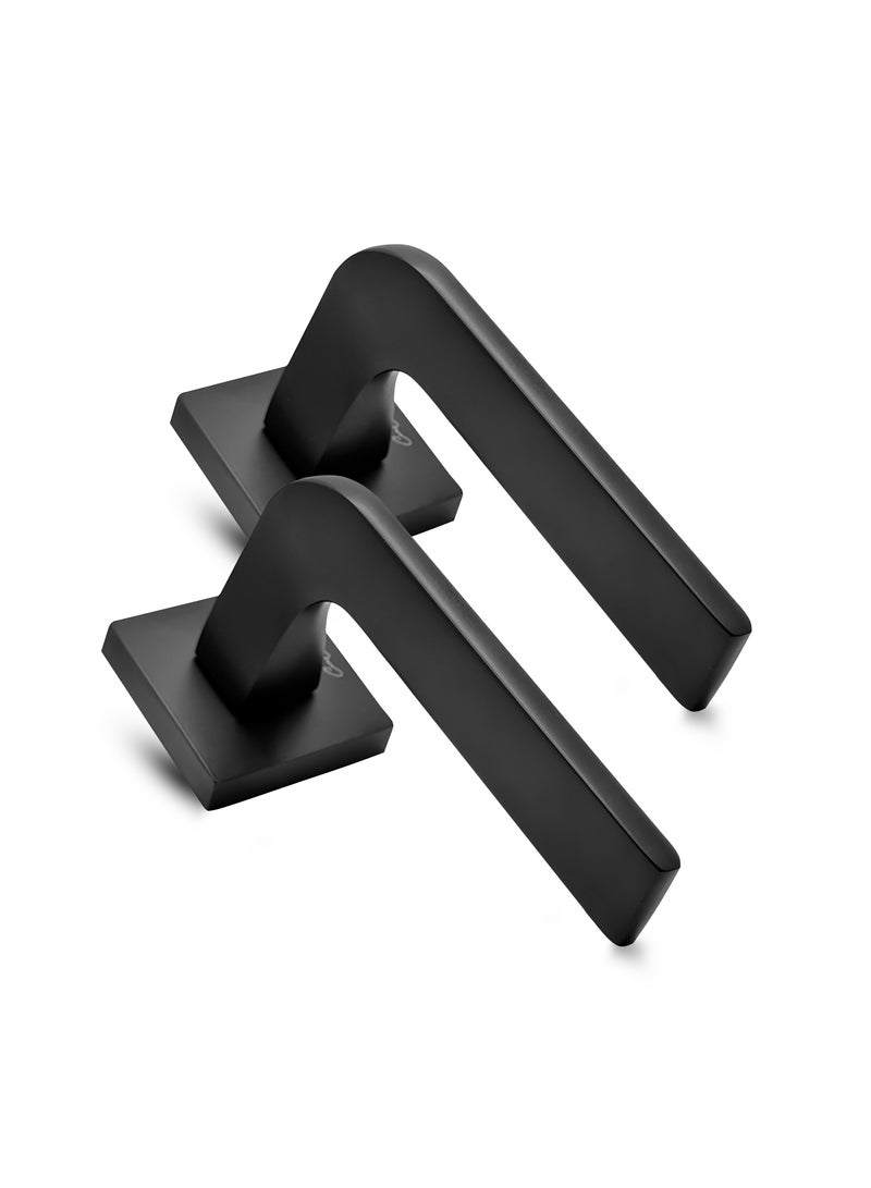 CINCINNO Lumi Premium Anti-Rust Aluminium Door Handle Pair – Durable & Stylish for Home & Office, UV Protection, 2-Year Color & 5-Year Mechanical Warranty, Salt Spray Tested (Gun Metal Grey)  - Image 1