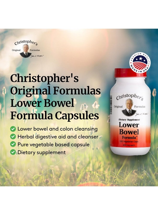 Christopher's Original Formulas Lower Bowel Cleanse Formula Capsules - Herbal Laxative Colon Cleanse and Gut Cleanse 100 ct. - Image 4