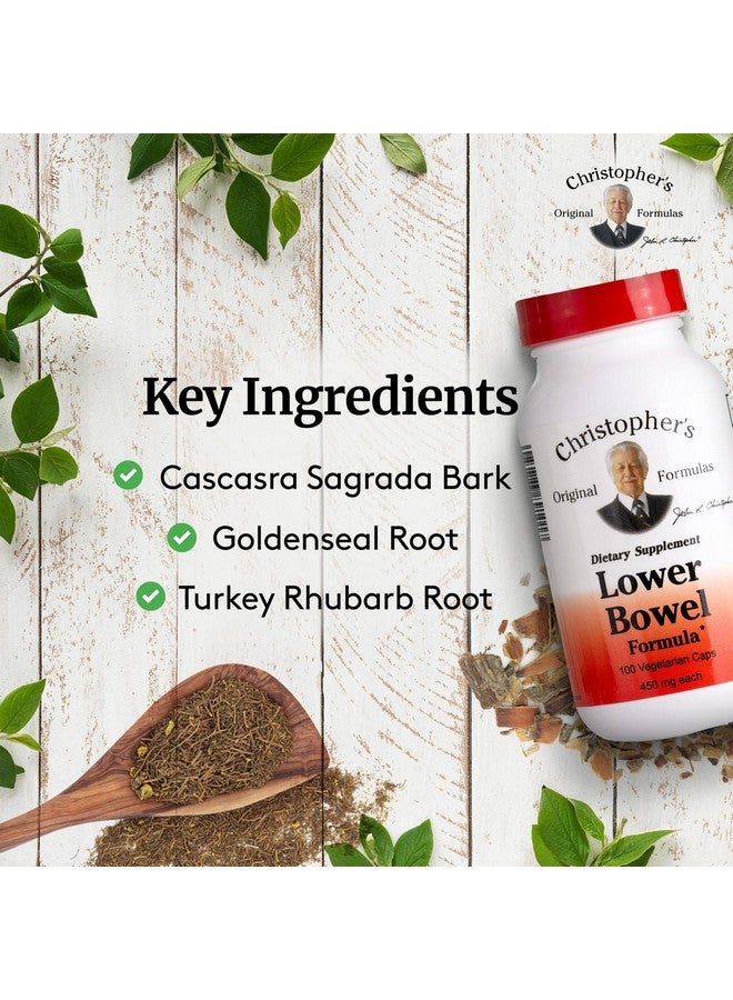 Christopher's Original Formulas Lower Bowel Cleanse Formula Capsules - Herbal Laxative Colon Cleanse and Gut Cleanse 100 ct. - Image 3