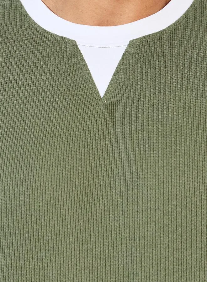 Styli Premium Waffle Knit Oversized T-Shirt