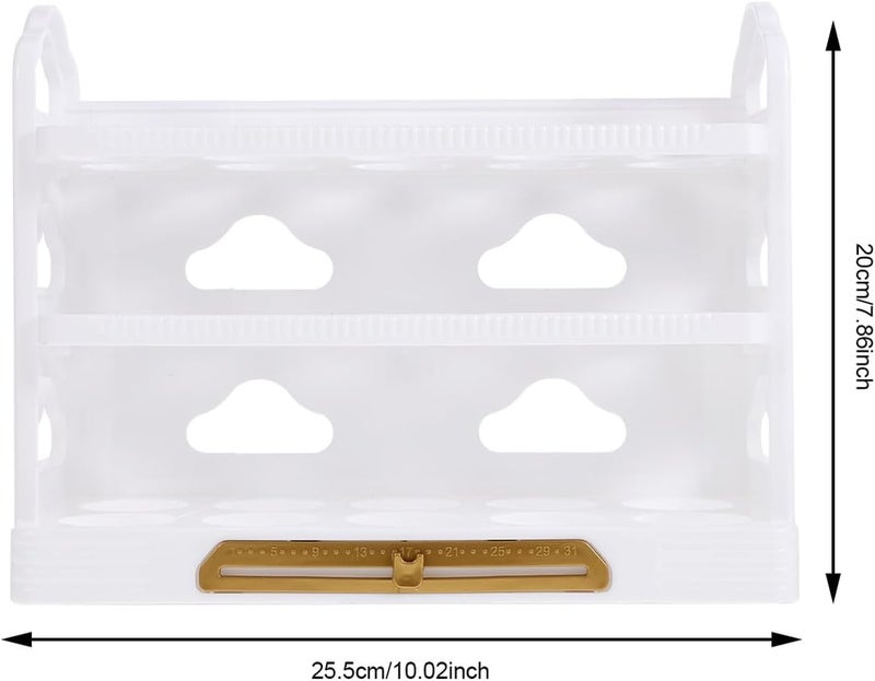 Multi-source stock guarantee Kichvoe Multi-layer Reusable Egg Holder for Refrigerator White Kitchen Egg Storage Tray with Flip Design Household Rack Organizer for Fresh Storage Assorted trendy color picks Upgraded classic design Easy lifting build Multi-use well-engineered build All preference matching build Longevity optimized build Flexible trendy construction In-house warehouse packing Worldwide simple practical design Daily repeated use trusted quality Wide range usage design Fine detail KSA local stock Trendy budget practical design Freeze crack proof Batch uniform stable quality Easy clean surface Simple multi-feature practical build Intra-city fast distribution Salt resistant coating Quick available purchase options Non sticky surface Trendy natural tone options Certified local stock - Image 2