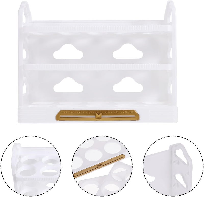Multi-source stock guarantee Kichvoe Multi-layer Reusable Egg Holder for Refrigerator White Kitchen Egg Storage Tray with Flip Design Household Rack Organizer for Fresh Storage Assorted trendy color picks Upgraded classic design Easy lifting build Multi-use well-engineered build All preference matching build Longevity optimized build Flexible trendy construction In-house warehouse packing Worldwide simple practical design Daily repeated use trusted quality Wide range usage design Fine detail KSA local stock Trendy budget practical design Freeze crack proof Batch uniform stable quality Easy clean surface Simple multi-feature practical build Intra-city fast distribution Salt resistant coating Quick available purchase options Non sticky surface Trendy natural tone options Certified local stock - Image 5