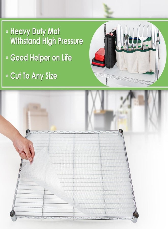AMZABBY Wire Shelf Liner.18 x197Inch Shelf Liners, Heavy Duty Shelf Liners.for Kitchen cabinets Liner/Drawer Liner,1.2mm Thicken/Waterproof/Transparent/Anti-Slip/Non Adhesive, (White) - Image 5