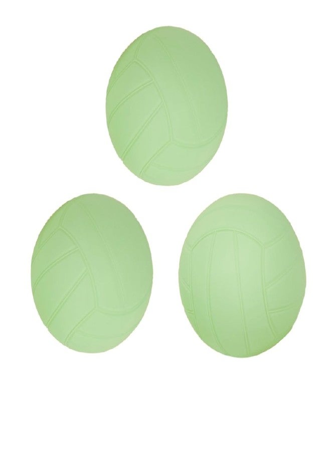 Viminston Spike Replacement Balls Glow in The Dark 3.5inch Green Soft Rubber Roundnet Game Balls - Image 1