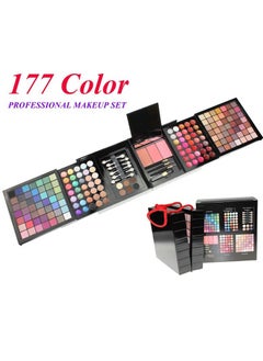 VERONNI 177 color eye shadow lip color powder blusher combination makeup plate facelift makeup set eye shadow plate  - Image 1