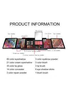 VERONNI 177 color eye shadow lip color powder blusher combination makeup plate facelift makeup set eye shadow plate  - Image 2