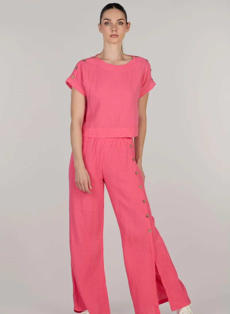 جاست نيتشر بنطال جيني مزدوج بإطلالة متألقة