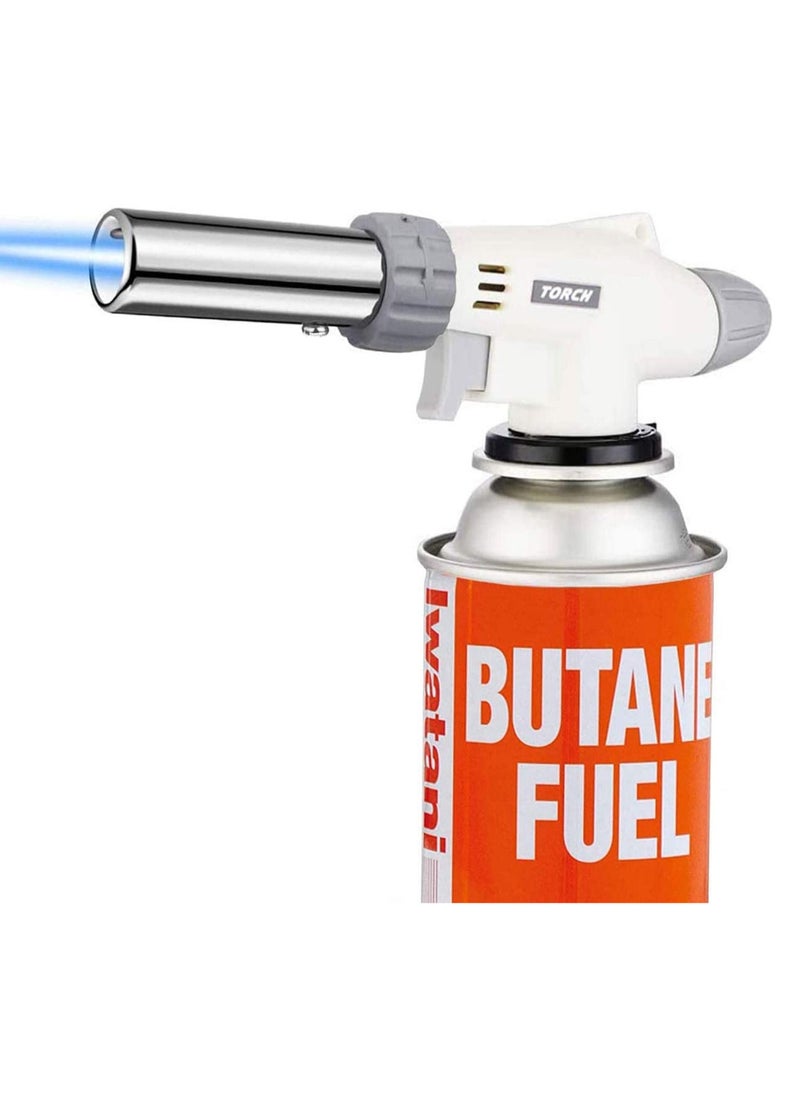 GO2CAMPS Butane Gas Torch Flame Gun for BBQ,Kitchen Blow Lighter Gas burner, Culinary Torches Chef Cooking Professional Adjustable Flame with Reverse Use, for Creme, Brulee, BBQ, Camp, Baking, Jewelry welding  - Image 1