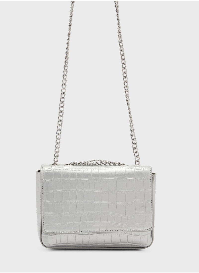 ELLA - Croc Chain Crossbody - Image 1
