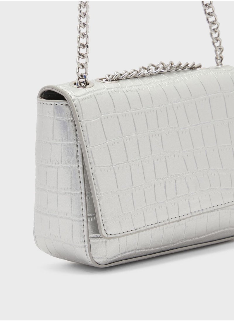 ELLA - Croc Chain Crossbody - Image 1