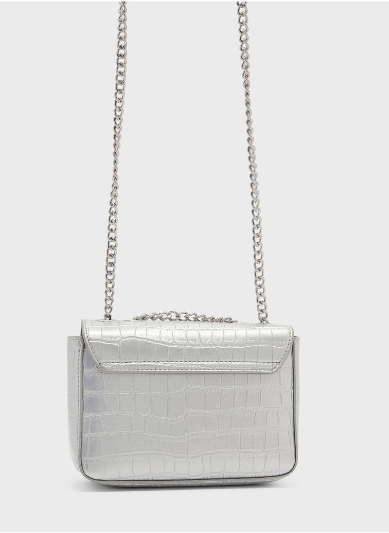 ELLA - Croc Chain Crossbody - Image 1