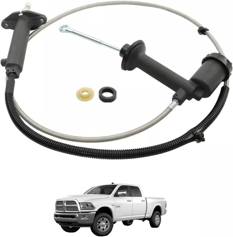 Prefer Warehouse Pre-Filled Hydraulic Clutch Master & Slave Cylinder & Line Kit Assembly for Dodge Ram 2500 3500 (2003-2012) - Image 3